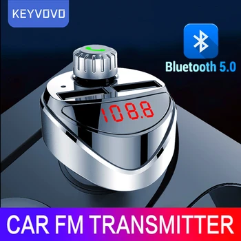 Transmissor FM Carro sem Fios Bluetooth Rádio Modulador Kit para Viatura 3.4 Dual USB Carregador de Carro de Exibição de mãos-livres Aux de Áudio MP3 Player