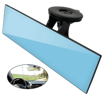 Visão Traseira do carro Eléctrico, Anti-Reflexo Universal de Carro de Caminhão Espelho Retrovisor Interior com ventosa Espelho Azul - Reduzir o Ponto Cego de um