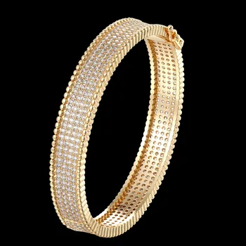 Zlxgirl Completa em torno de mirco abriu as mulheres é bom casamento, pulseira E a pulseira de jóias de noiva, Moda 2022 Mulheres Pulseira de Ouro bijoux