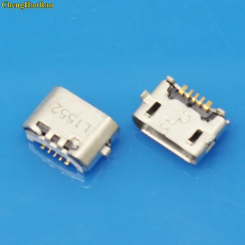 1x micro USB 5pin jack Inversa chifre de Boi Porta de Carregamento tomada conector mini usb Para o Huawei 4X Y6 4A P8 C8817 max Lite Pro
