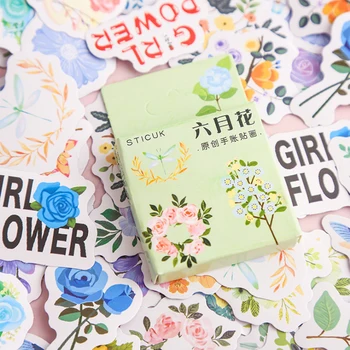 56packs Criativo caixa de Mensagem Flor Mini Japonês pacote de adesivos Diy dariy Scrapbooking Bonito adesivos