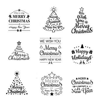 DABOXIBO Árvore de Natal, Feliz Natal Claro Carimbos de Molde Para o DIY de Scrapbooking, Cartões de Fazer Decorar Artesanato 2020 NOVAS Chegada