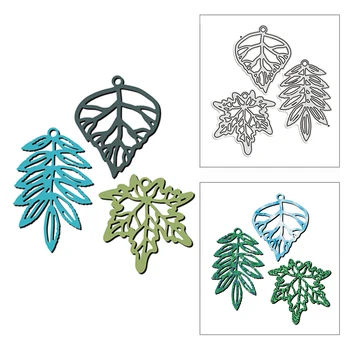Novo 2021 Maple Azeite de Bodhi Folhas de Metal cortantes para DIY Scrapbooking e Cartão de Fazer Decorativos em Relevo Ofício Nº Selos