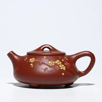 Yixing Roxo Argila Bules 210ml Zisha Da Hong Pao de chá de panela Artesanal de Ameixa jing zhou shi pião hu chaleira Cerâmica